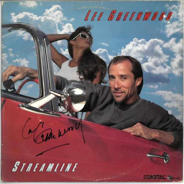 Lee Greenwood signed 1985 Streamline Album Cover/LP/Vinyl Record - JSA #GG08528