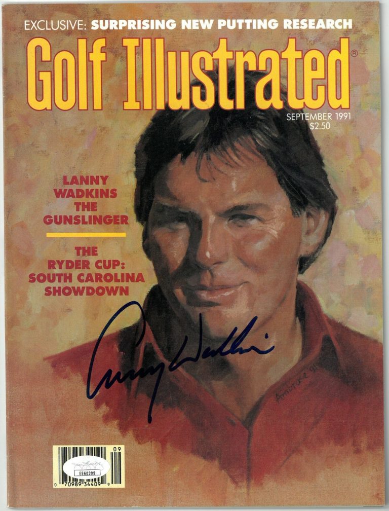 Lanny Wadkins signed Golf Illustrated Full Magazine September 1991- JSA No Label