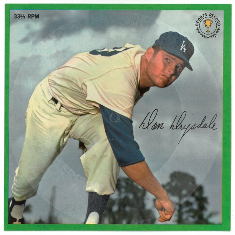 Don Drysdale LA Dodgers 1964 Auravision Records 33 1/3 RPM Card #5 Gem Mint