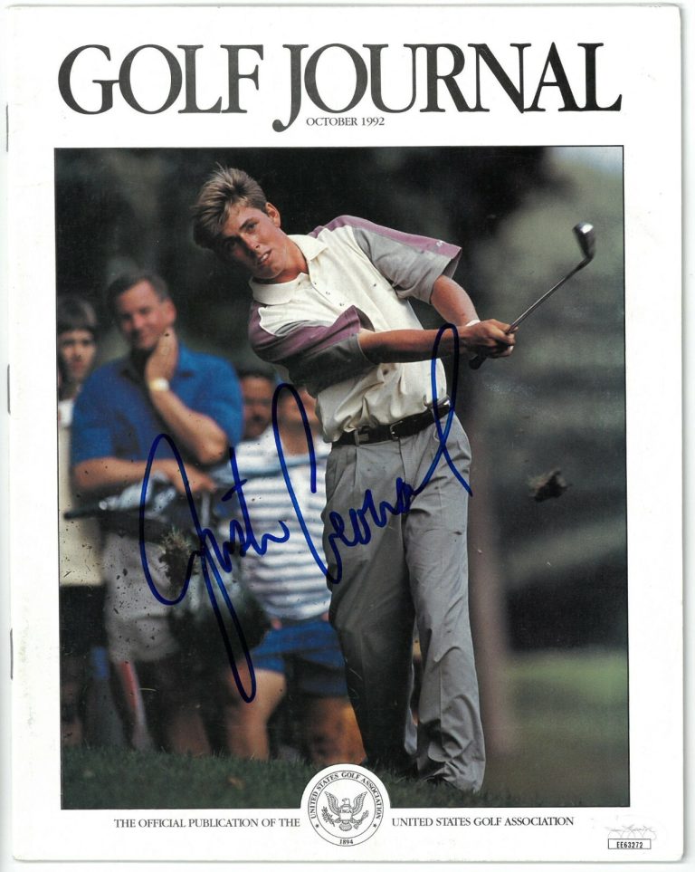 Justin Leonard signed Golf Journal Full Magazine October 1992 - JSA NO LABEL