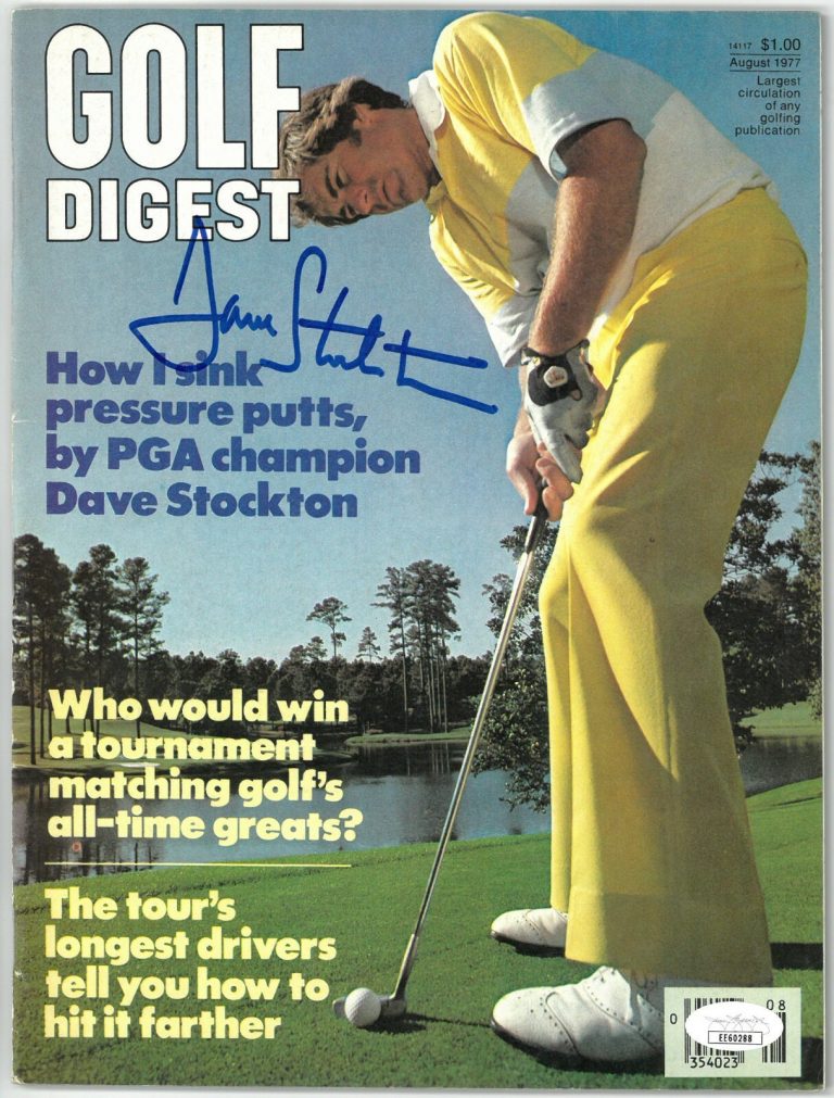 Dave Stockton signed Golf Digest Full Magazine August 197- JSA #EE60288 No Label