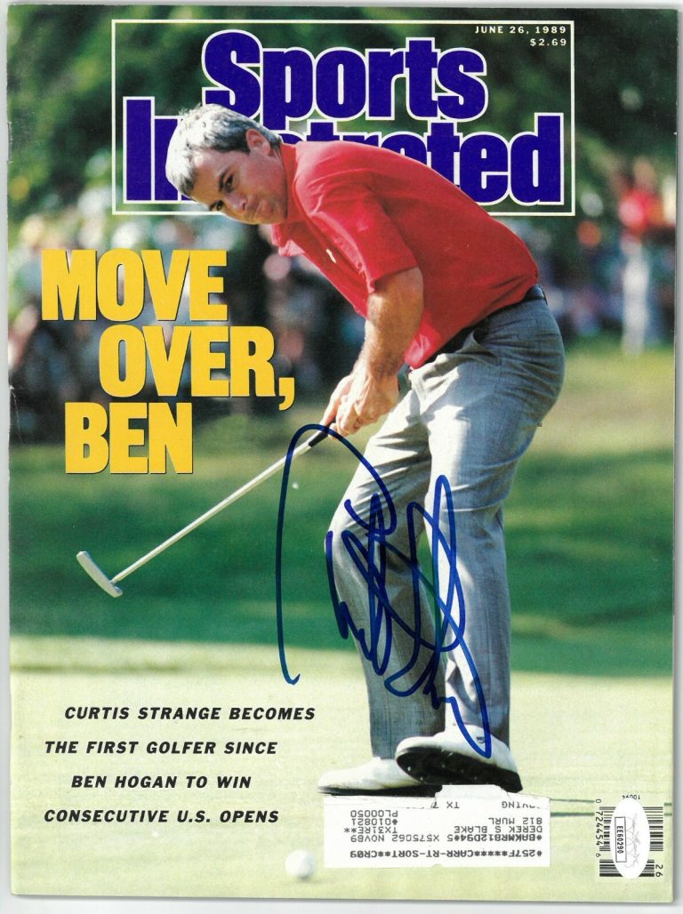 Curtis Strange signed Sports Illustrated Full Magazine 6/26/1989- JSA #EE60290