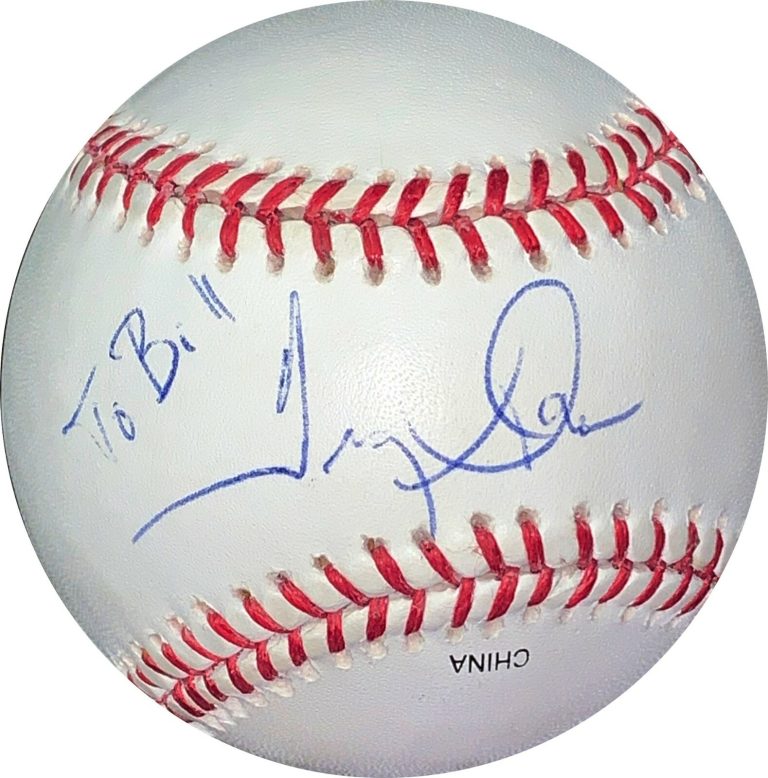 Troy Glaus signed Rawlings Official Major League Baseball To Bill- JSA #EE63477