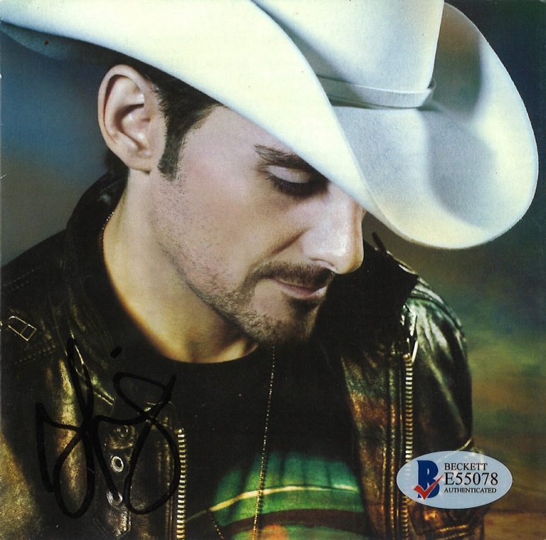 Brad Paisley signed This is Country Music CD Cover (NO CD) - Beckett/BAS #E55078