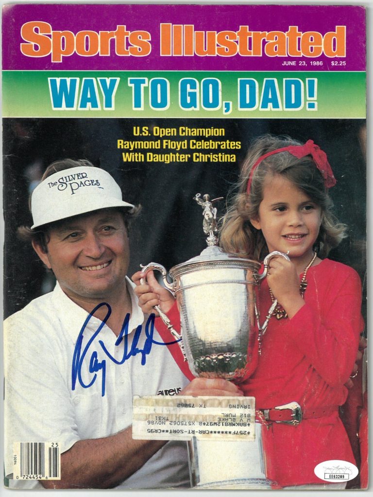Raymond/Ray Floyd signed Sports Illustrated Full Magazine 6/23/1986 - JSA (HOF)