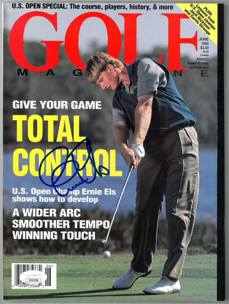 Ernie Els signed Golf Magazine June 1995 - JSA #EE63306 (US Open Champ) No Label