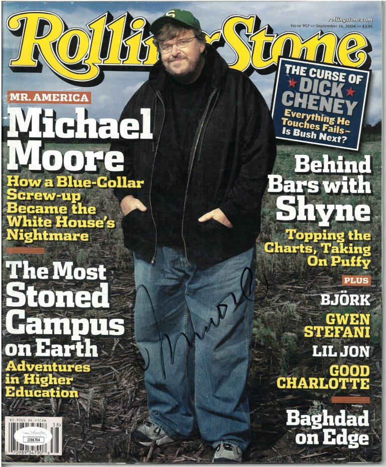 Michael Moore signed Rolling Stone Magazine September 16, 2004 - JSA #JJ96704