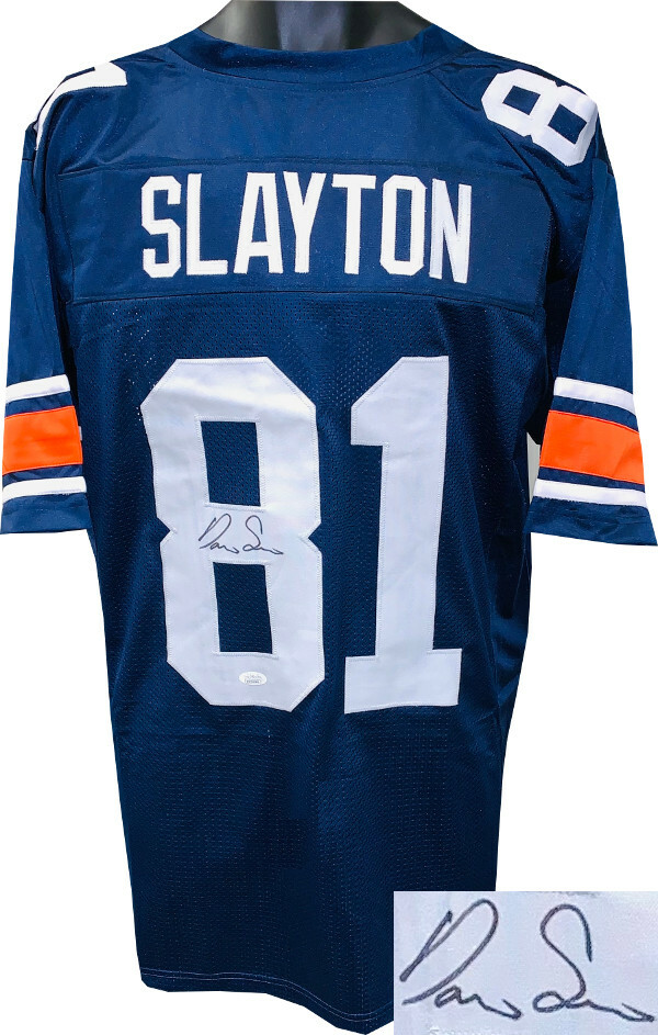 Darius Slayton signed Navy Custom Stitched College Football Jersey JSA Witnessed