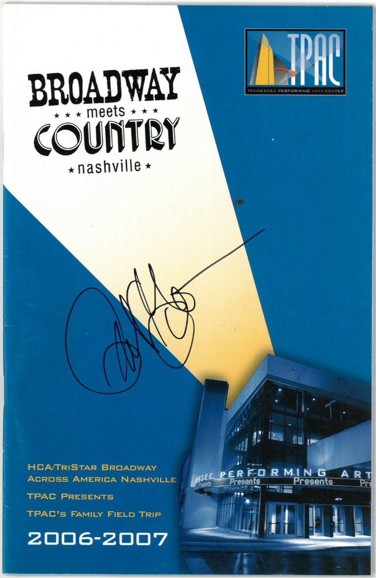 Peter Gallagher signed 06-07 Broadway Meets Country Nashville TPAC Program- JSA