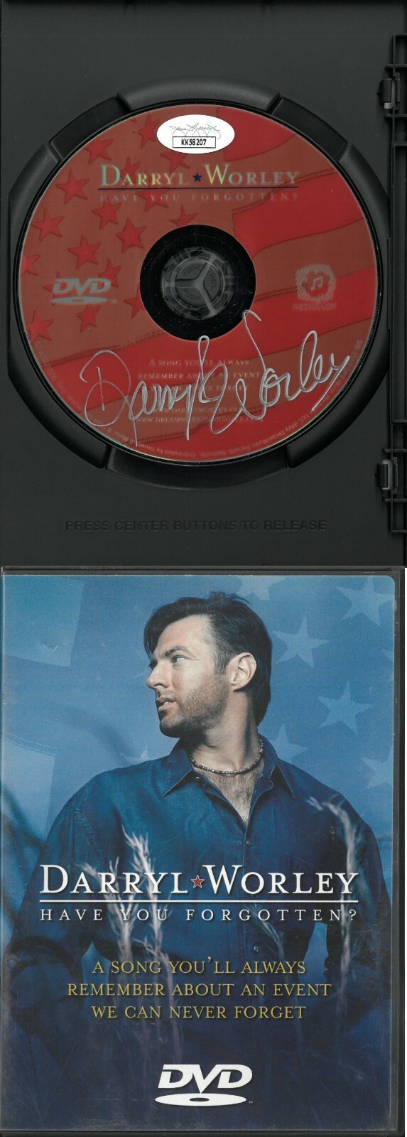 Darryl Worley signed 2003 Have You Forgotten? DVD Music Video/Cover/Disc- JSA