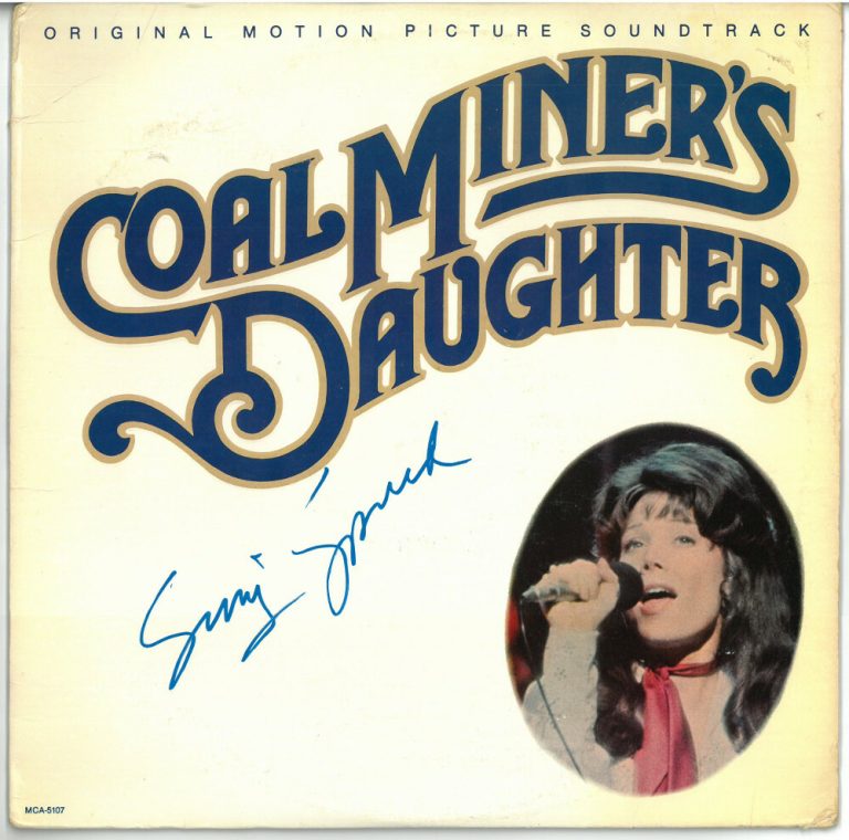 Sissy Spacek signed 1980 Coal Miner's Daughter Album Cover/LP/Vinyl/Record - JSA