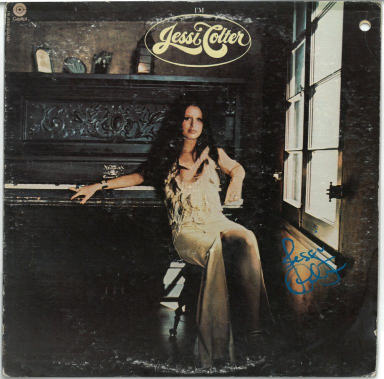Jessi Colter signed 1975 Jessi Colter Album Cover/LP/Vinyl/Record - JSA #JJ96533