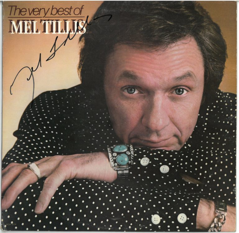 Mel Tillis signed 81 Very Best of Mel Country Album Cover/LP/Vinyl Record - JSA
