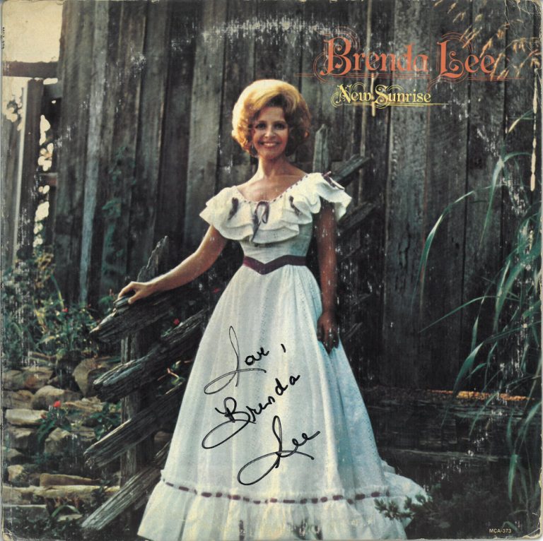Brenda Lee signed 1973 New Sunrise Album Cover/LP/Vinyl/Record w/ Love - JSA