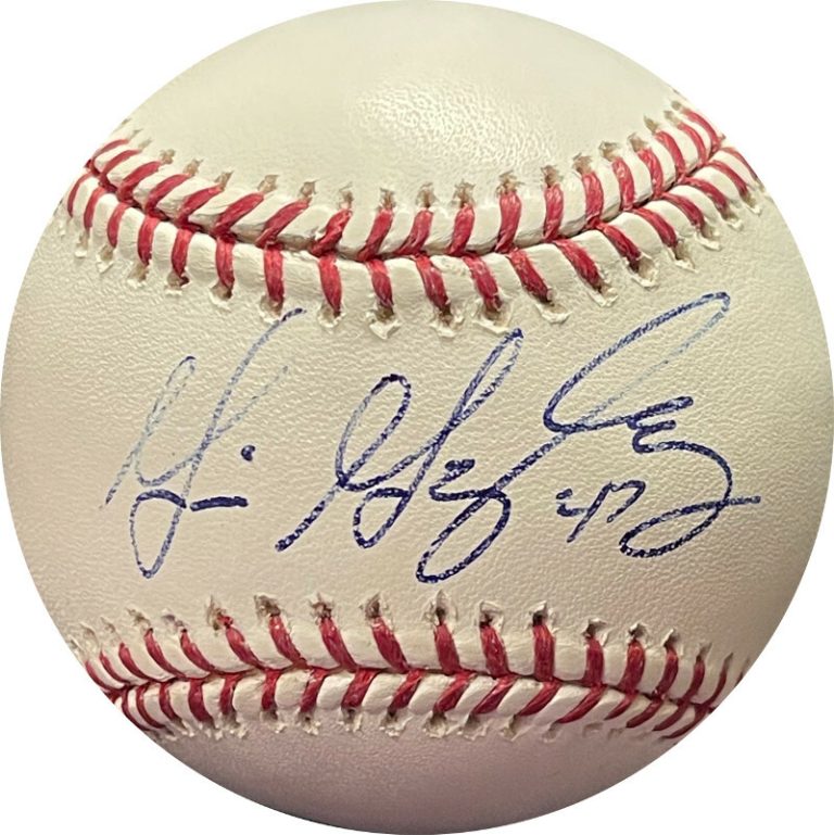 Gio/Giovany Gonzalez signed Rawlings Official Major League Baseball #47