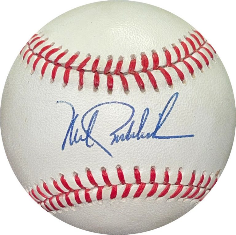 Mike Boddicker signed ROAL Rawlings Official American League Baseball minor tone