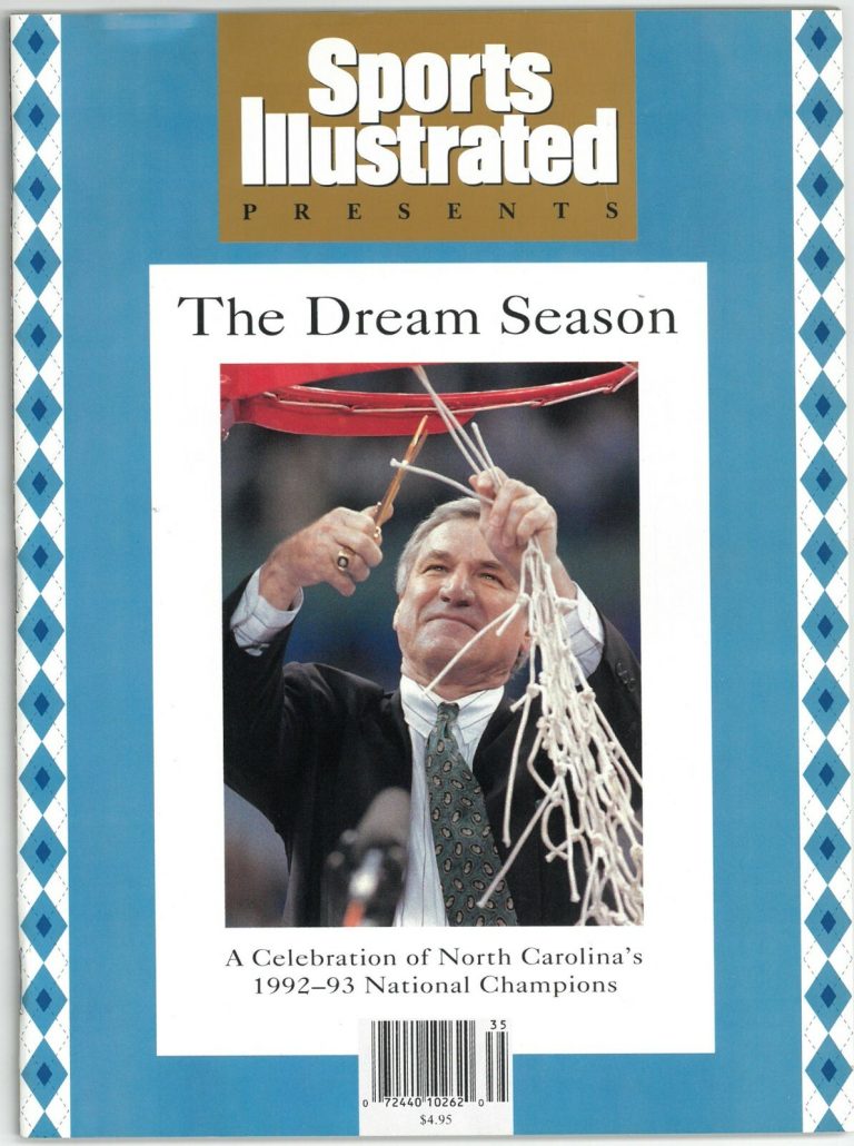 Dean Smith Sports Illustrated Magazine Dream Season 92-93 North Carolina Champs