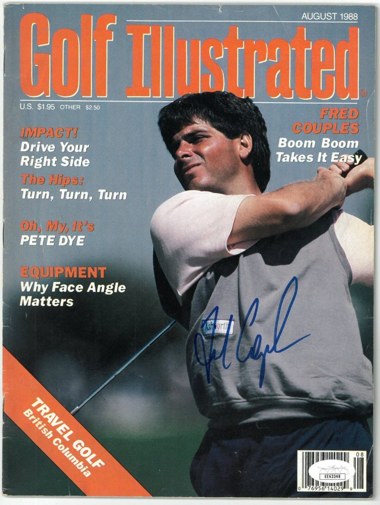Fred Couples signed Golf Illustrated Full Magazine August 1988 cover wear- JSA