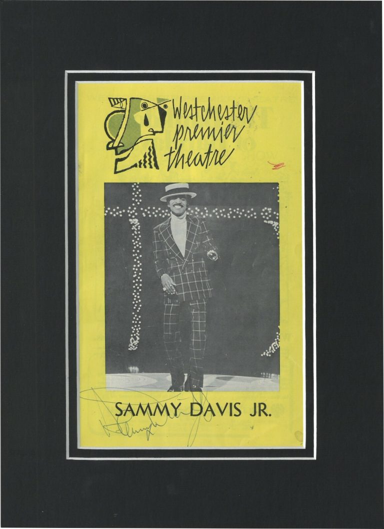 Sammy Davis, Jr. 1975 Westchester Premier Theatre Playbill-JSA- Matted 9
