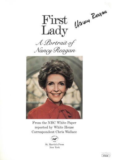 Nancy Reagan signed 1986 First Lady A Portrait of Hardcover Book- JSA #AC92229