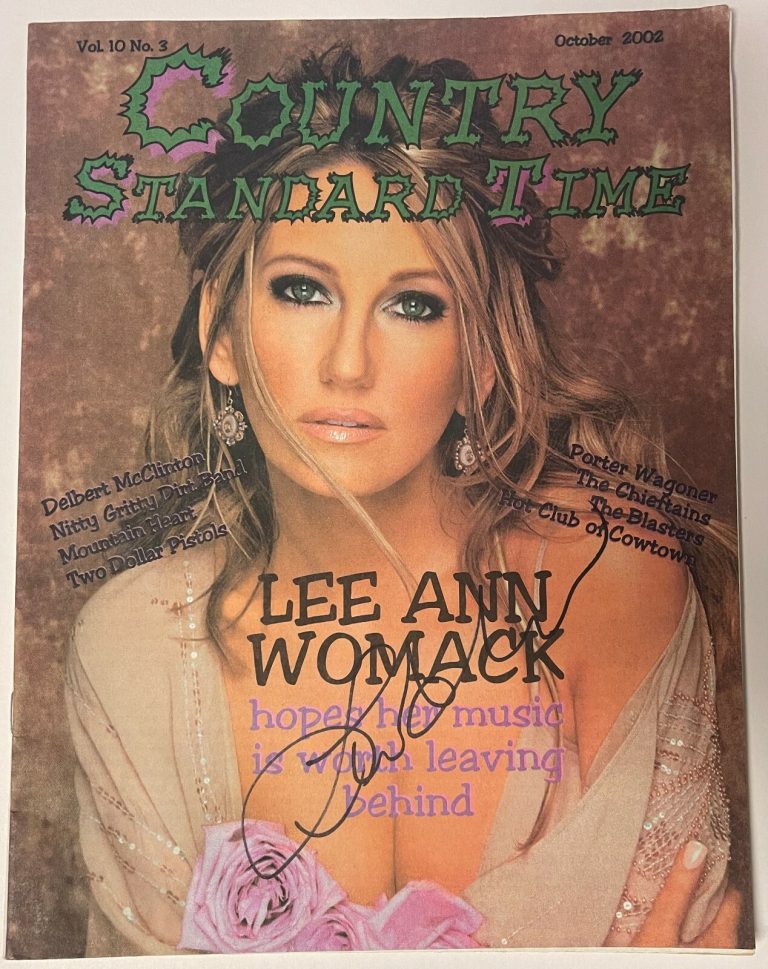 Lee Ann Womack signed 2002 Country Standard Time Full Magazine - No Label