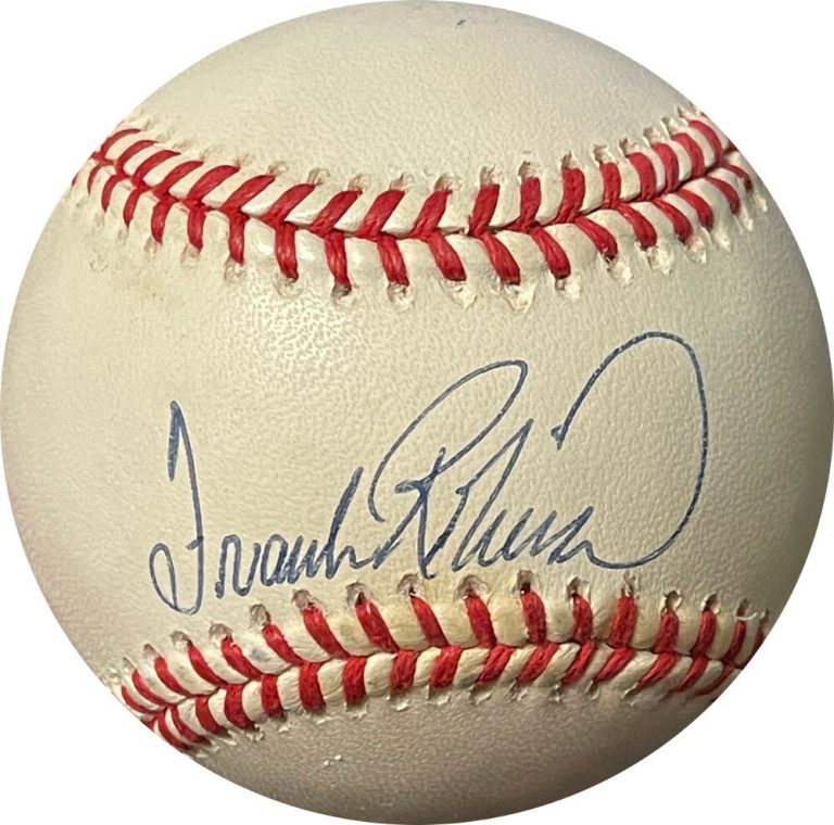 Frank Robinson signed OFC Rawlings ROAL American League Baseball tone spots- UDA