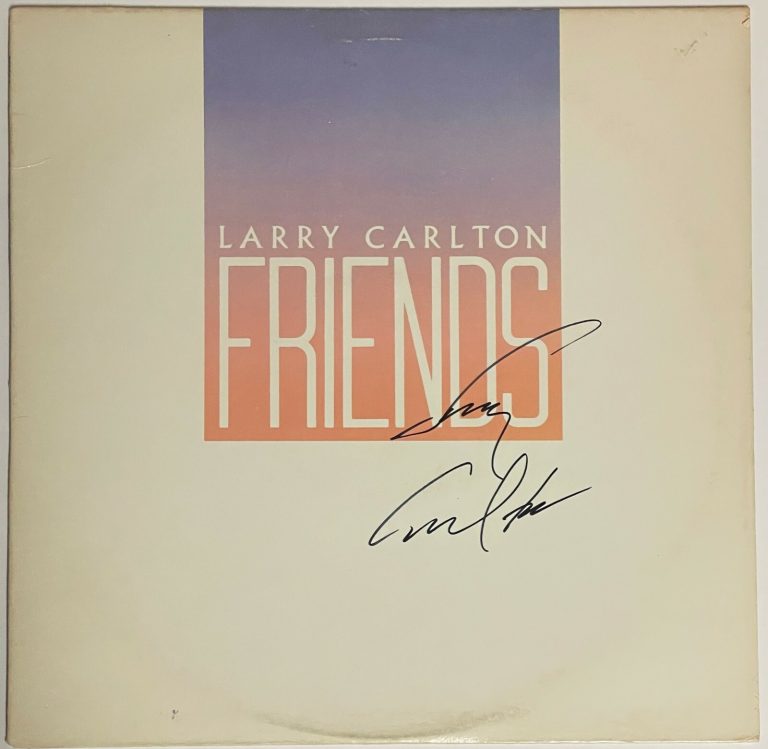 Larry Carlton signed 1983 Friends Album Cover/LP/Vinyl/Record - Beckett Review