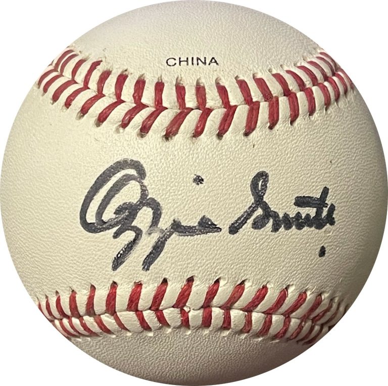 Ozzie Smith signed Rawlings Little League Baseball (St. Louis Cardinals/HOF) COA
