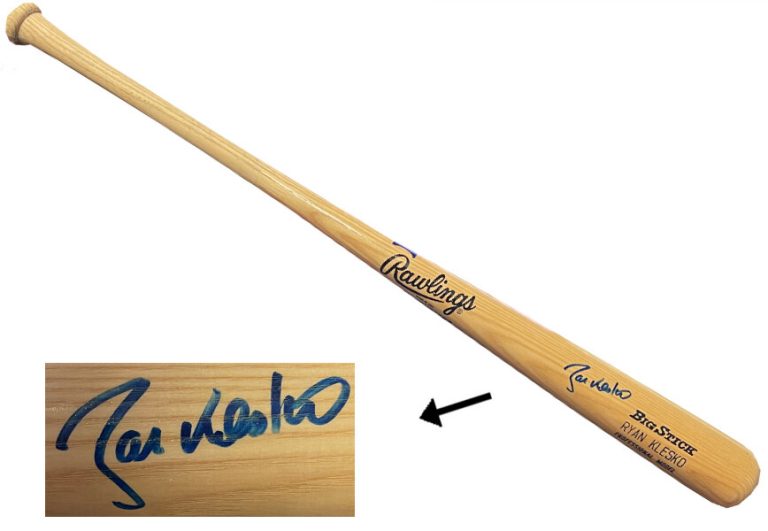 Ryan Klesko signed Rawlings Big Stick Pro Model Engraved Bat- Treat/Robinson COA