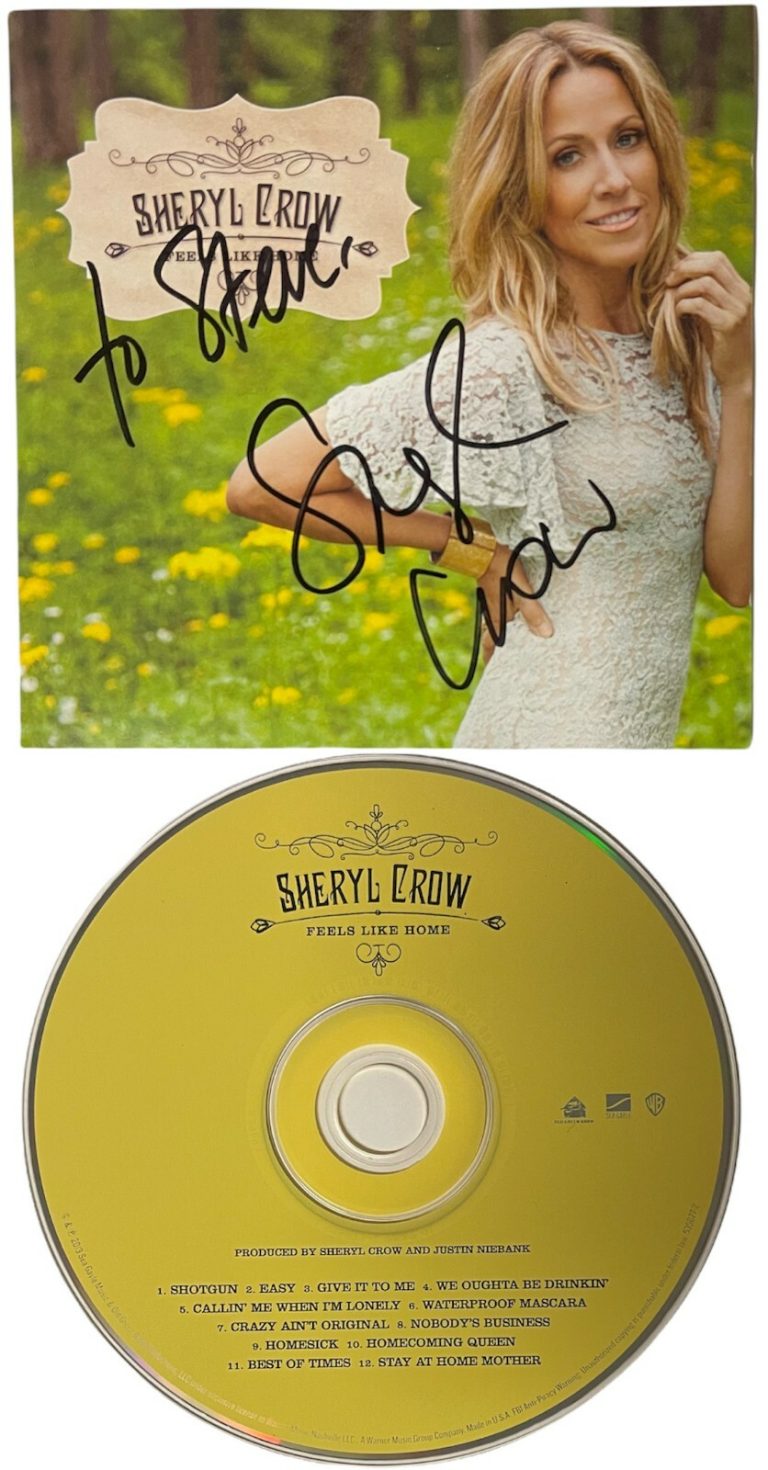 Sheryl Crow signed 2013 Feel Like Home Album Cover Booklet w/ CD To Steve - COA