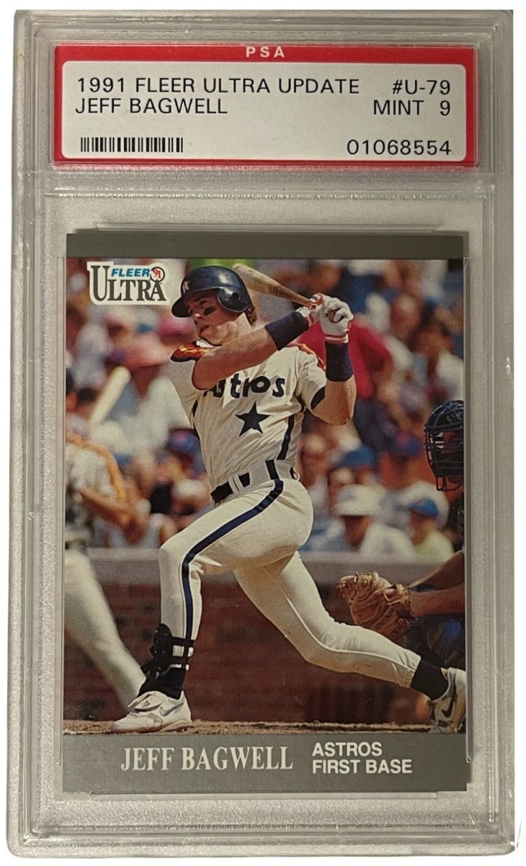 Jeff Bagwell 1991 Fleer Ultra Update Rookie Card (RC) #U-79- PSA Graded 9 Mint