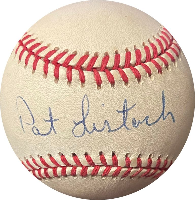 Pat Listach signed ROAL Rawlings Official American League Baseball minor tone