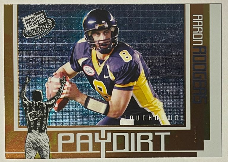 Aaron Rodgers 2005 Press Pass Paydirt Rookie Card (RC) #PD11/12 Cal Bears/Packer