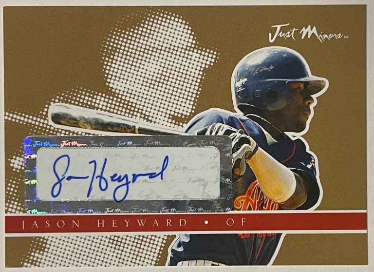 Jason Heyward signed 2008 Just Minors Preview Gold Edition Rookie Card (RC)