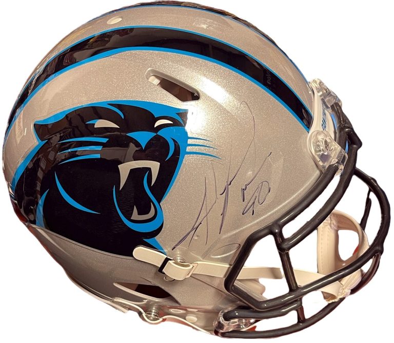 Julius Peppers signed Carolina Panthers OFC Riddell FS Speed Proline Helmet  BAS