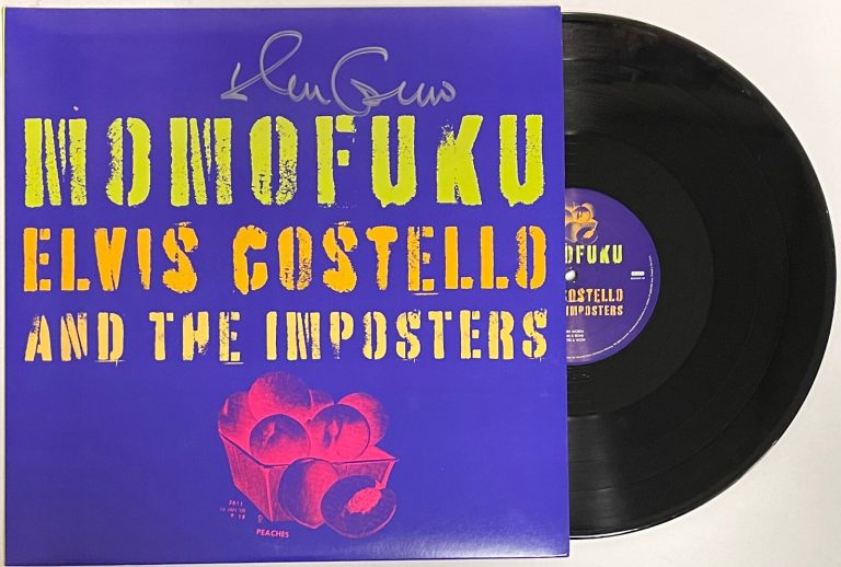 Elvis Costello signed 2008 Momofuku Imposters Album Cover/LP/Vinyl/Record - JSA