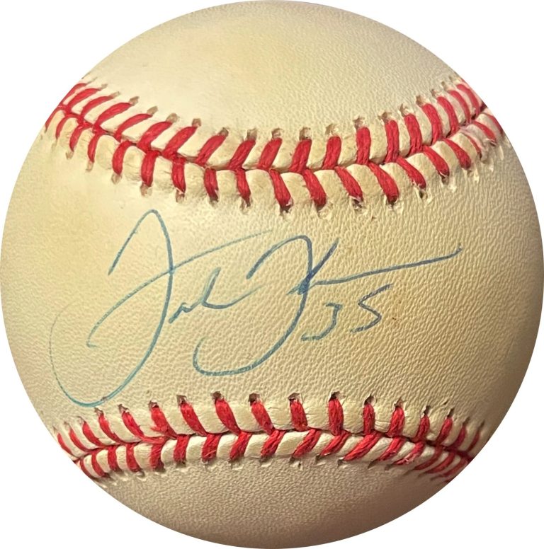 Frank Thomas signed ROAL Official Rawlings American League Baseball minor tone