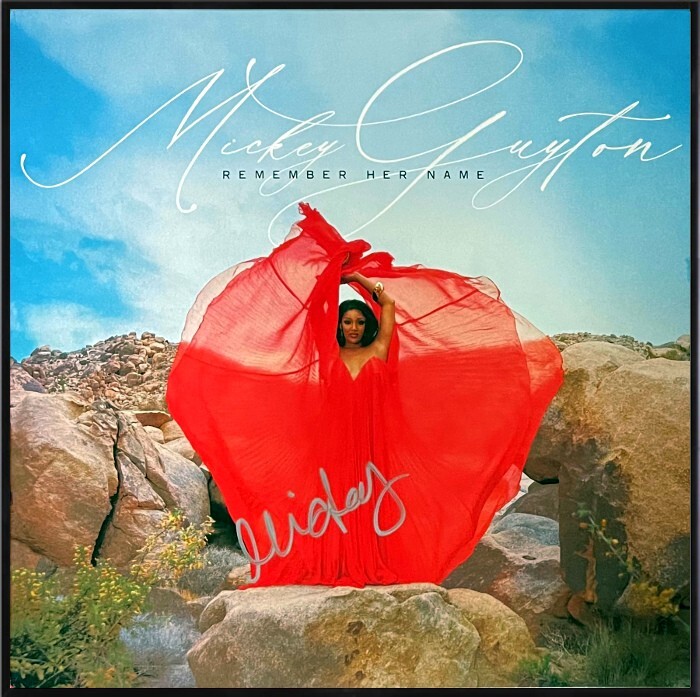 Mickey Guyton signed 2021 Remember Her Name Capitol Album Cover/LP/Vinyl/Record