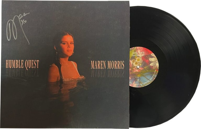 Maren Morris signed 2022 Humble Quest Album Cover/LP/Vinyl/Record- JSA