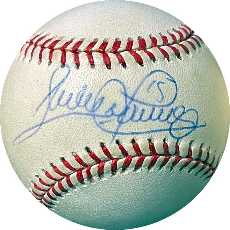 Sandy Alomar signed ROAL Rawlings Official American League Baseball #15 imperfec