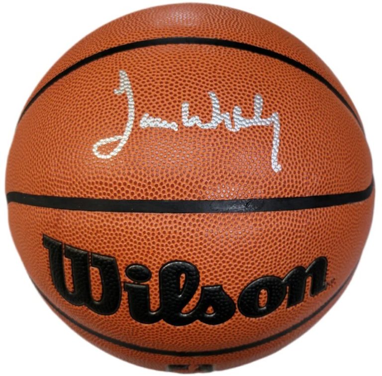 James Worthy signed Wilson NBA Authentics Series I/O Basketball- JSA Witnessed
