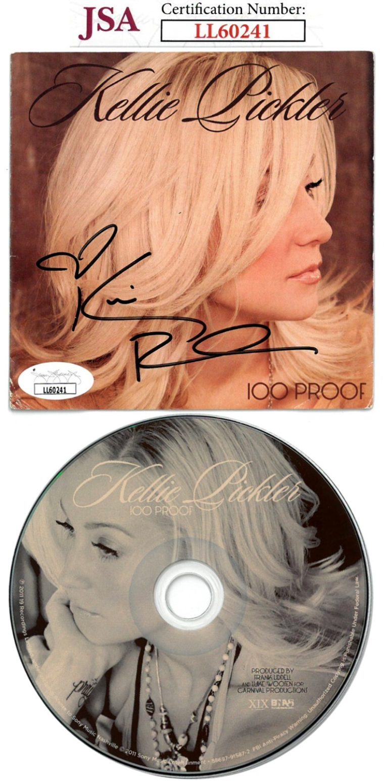 Kellie Pickler signed 2011 100 Proof Cover Booklet w/ CD & Case - JSA