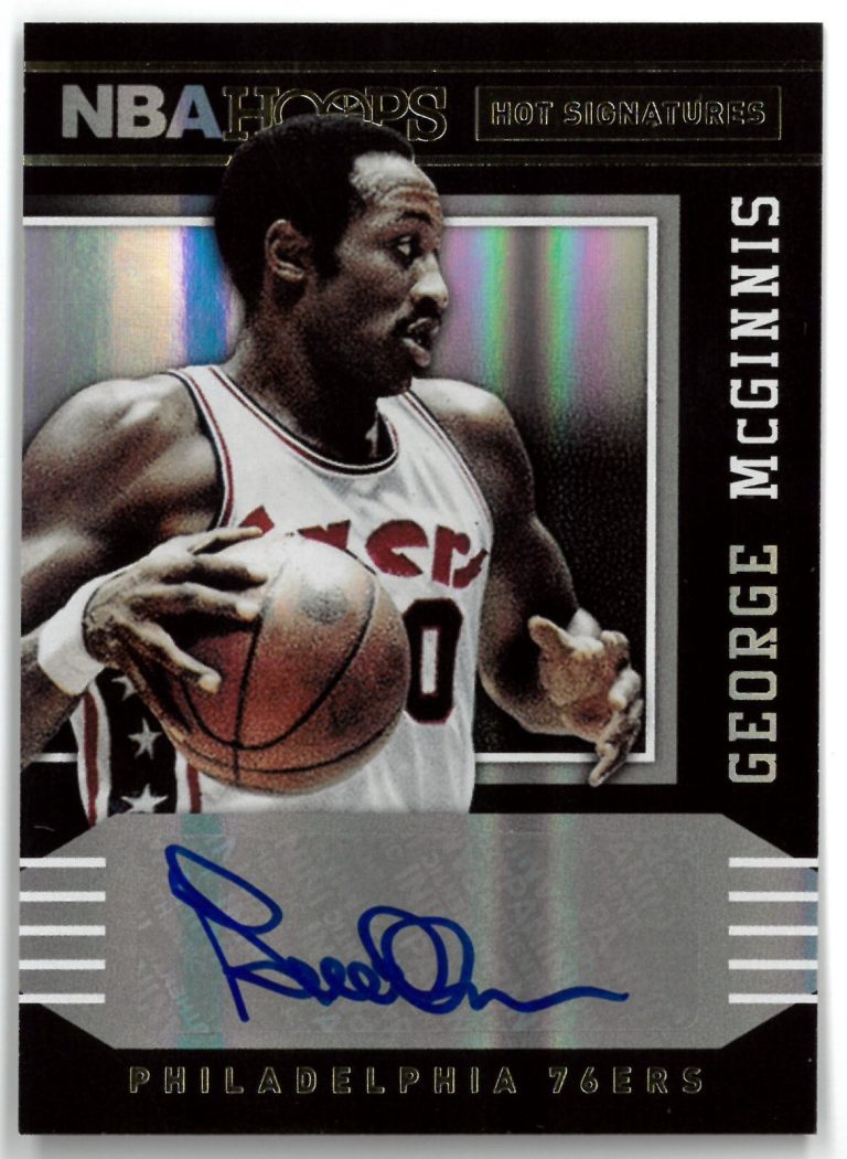 George McGinnis signed 2014-15 Panini Hoops Card #54 (Philadelphia 76ers)
