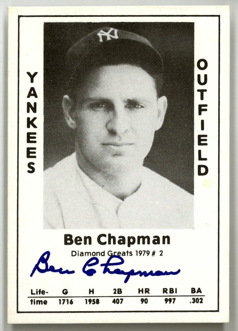 Ben Champan signed 1979 Diamond Greats Baseball Card #22- JSA On Card Auto
