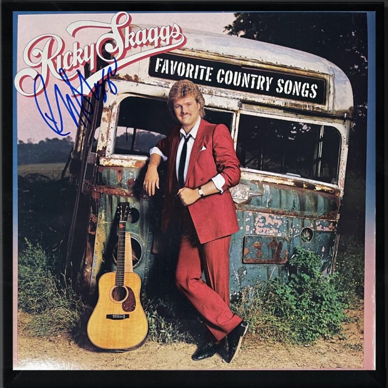 Ricky Skaggs signed 1985 Favorite Country Songs Album Cover/LP/Vinyl Record- JSA