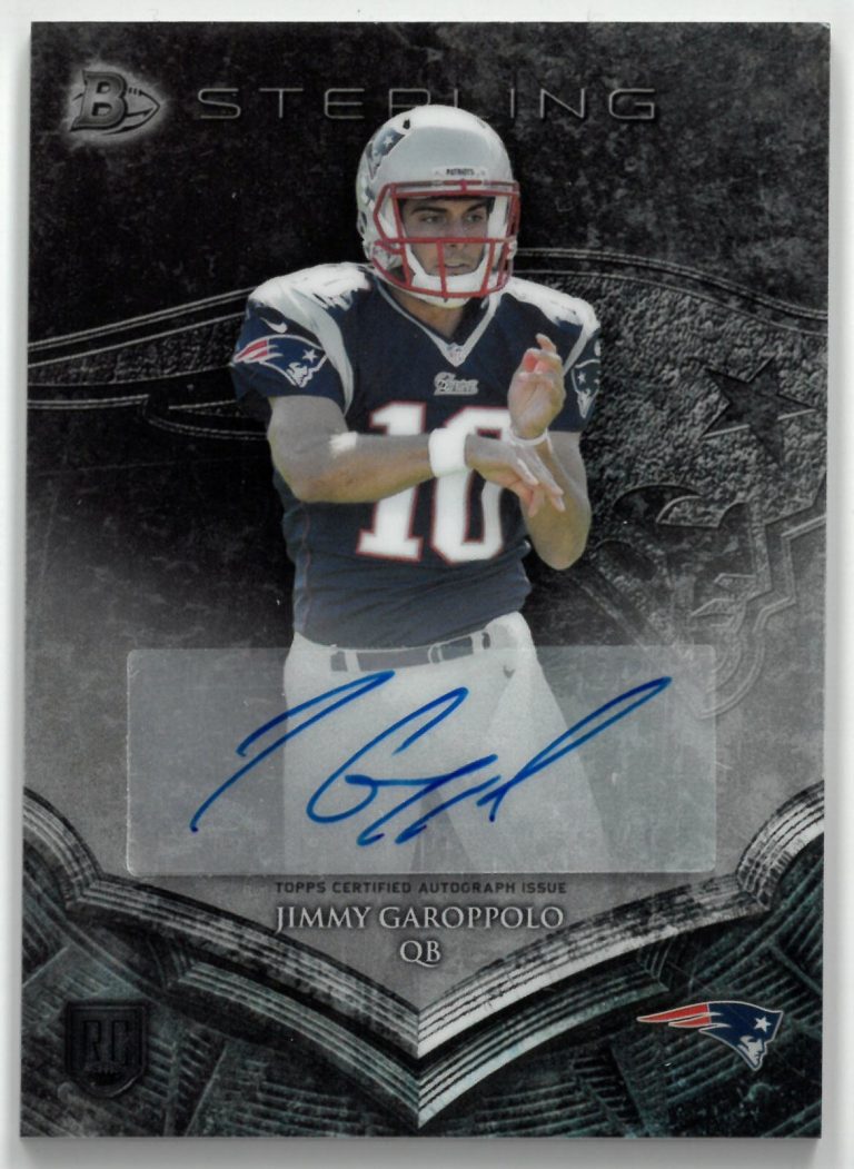 Jimmy Garoppolo signed 2014 Topps/Bowman Sterling Certified Auto Rookie/RC Card