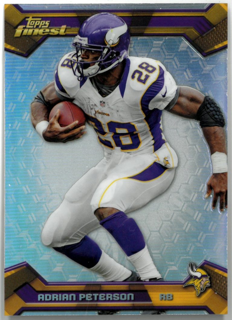 Adrian Peterson 2013 Topps Finest Refractor Card #50 (Minnesota Vikings)