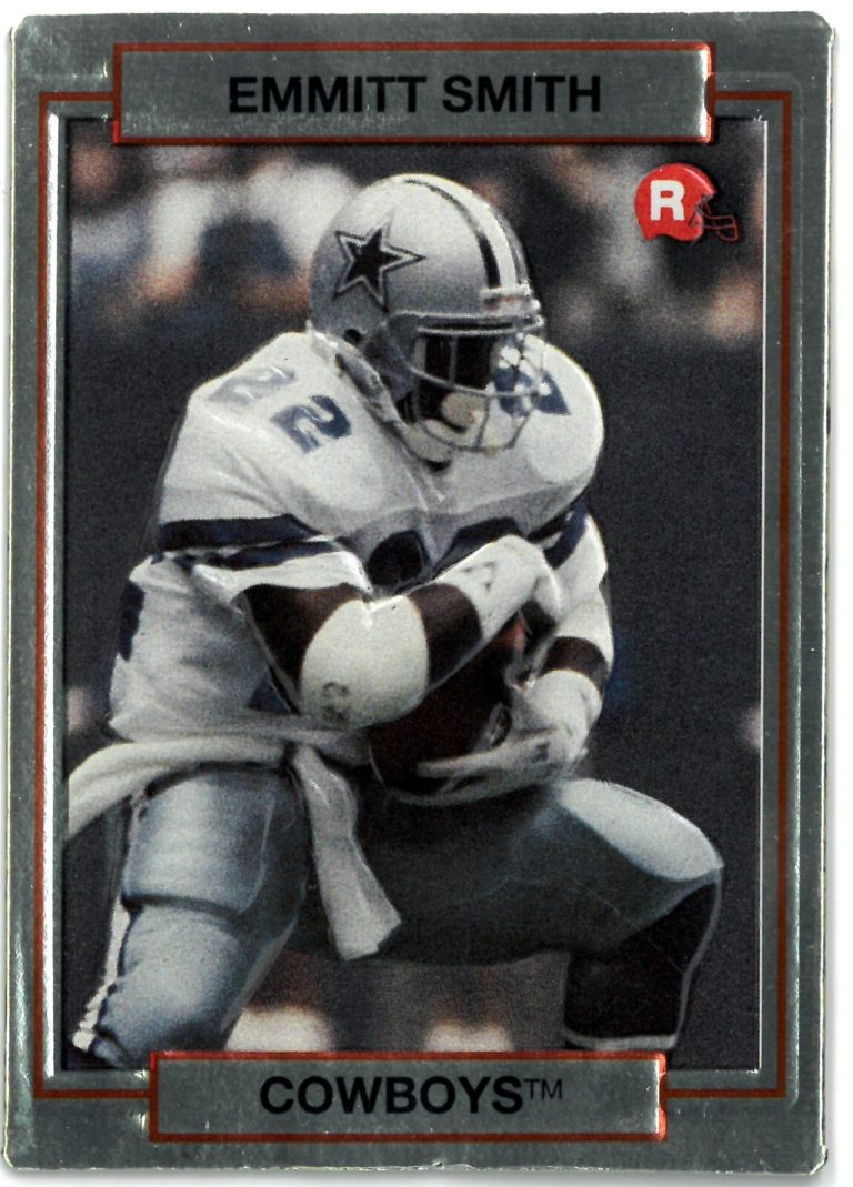 Emmitt Smith Dallas Cowboys 1990 Action Packed Football Rookie Card (RC) #34