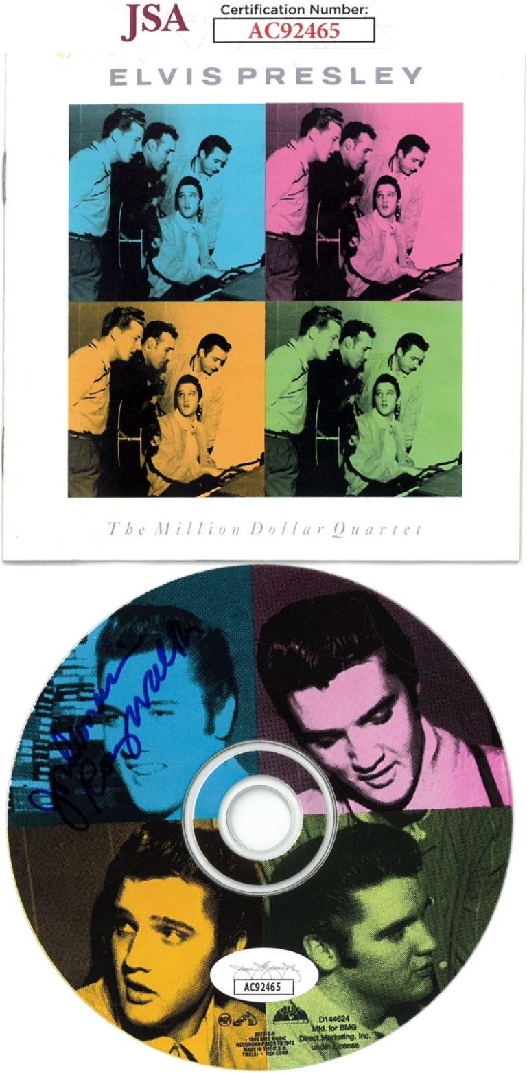 Elvis Presleys Jordainaires Ray Walker signed 1990 Million Dollar Quartet CD JSA