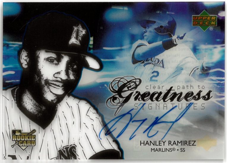 Hanley Ramirez signed 2006 Upper Deck Future Stars Clear Path Rookie Card RC-#98